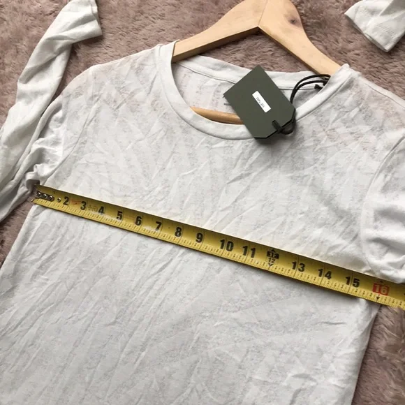 All saints sake esme long sleeve tee smog white - Picture 7 of 8